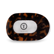 Load image into Gallery viewer, Teleties Large Round Flat Hair Clip | Tortoise
