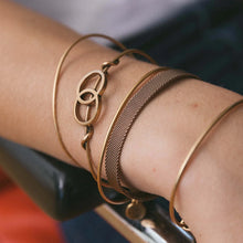 Load image into Gallery viewer, &amp;Livy - Metalystic Mesh Cuff - Rose Gold
