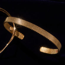 Load image into Gallery viewer, &amp;Livy - Metalystic Mesh Cuff - Gold
