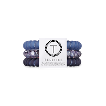 Load image into Gallery viewer, Spiral Hair Coils | Small | Midnight Rain Hair Ties
