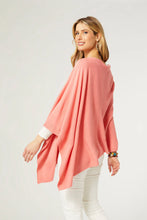 Load image into Gallery viewer, Coco + Carmen -  Lightweight Poncho - Light Coral
