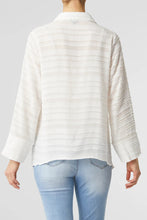 Load image into Gallery viewer, Coco + Carmen - Lee Frayed Stripe Chiffon - White
