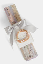 Load image into Gallery viewer, Coco + Carmen - Scarf + Bracelet Set - Natural
