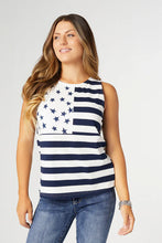 Load image into Gallery viewer, Coco + Carmen -Stars &amp; Stripes Tank
