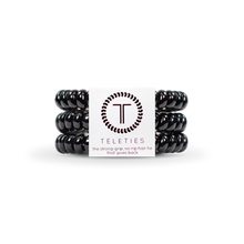 Load image into Gallery viewer, Teleties Classic Small Hair Ties | Jet Black
