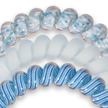 Load image into Gallery viewer, Spiral Hair Coils | Large | Spring Showers Hair Ties
