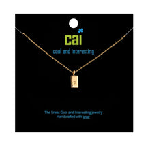 Load image into Gallery viewer, CAI Gold Tag Initial Necklace
