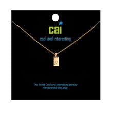 Load image into Gallery viewer, CAI Gold Tag Initial Necklace
