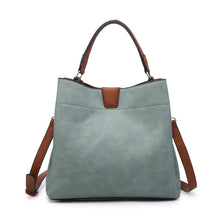 Load image into Gallery viewer, Jen &amp; Co M1951 Tati Monogrammable Satchel w/ Shoulder Strap
