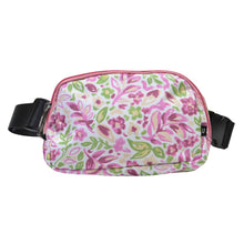 Load image into Gallery viewer, NEW! Nupouch Anti-theft Belt Bag: Pink &amp; Green Floral
