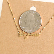 Load image into Gallery viewer, Virginia Script Necklace
