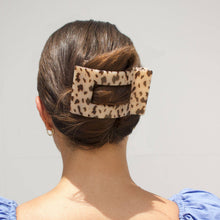 Load image into Gallery viewer, Teleties Large Rectangle Flat Hair Clip | Blonde Tortoise
