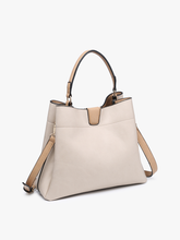Load image into Gallery viewer, Jen &amp; Co M1951 Tati Monogrammable Satchel w/ Shoulder Strap
