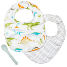 Load image into Gallery viewer, Stephen Joseph - Bib Set - Dino

