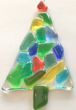 Load image into Gallery viewer, Kaleidoscope Glass Christmas Tree Ornament
