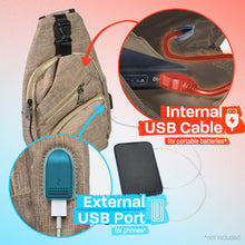 Load image into Gallery viewer, NEW Prints! Nupouch Anti-Theft Daypack Large - 3 NEW Prints : Blue Aztec

