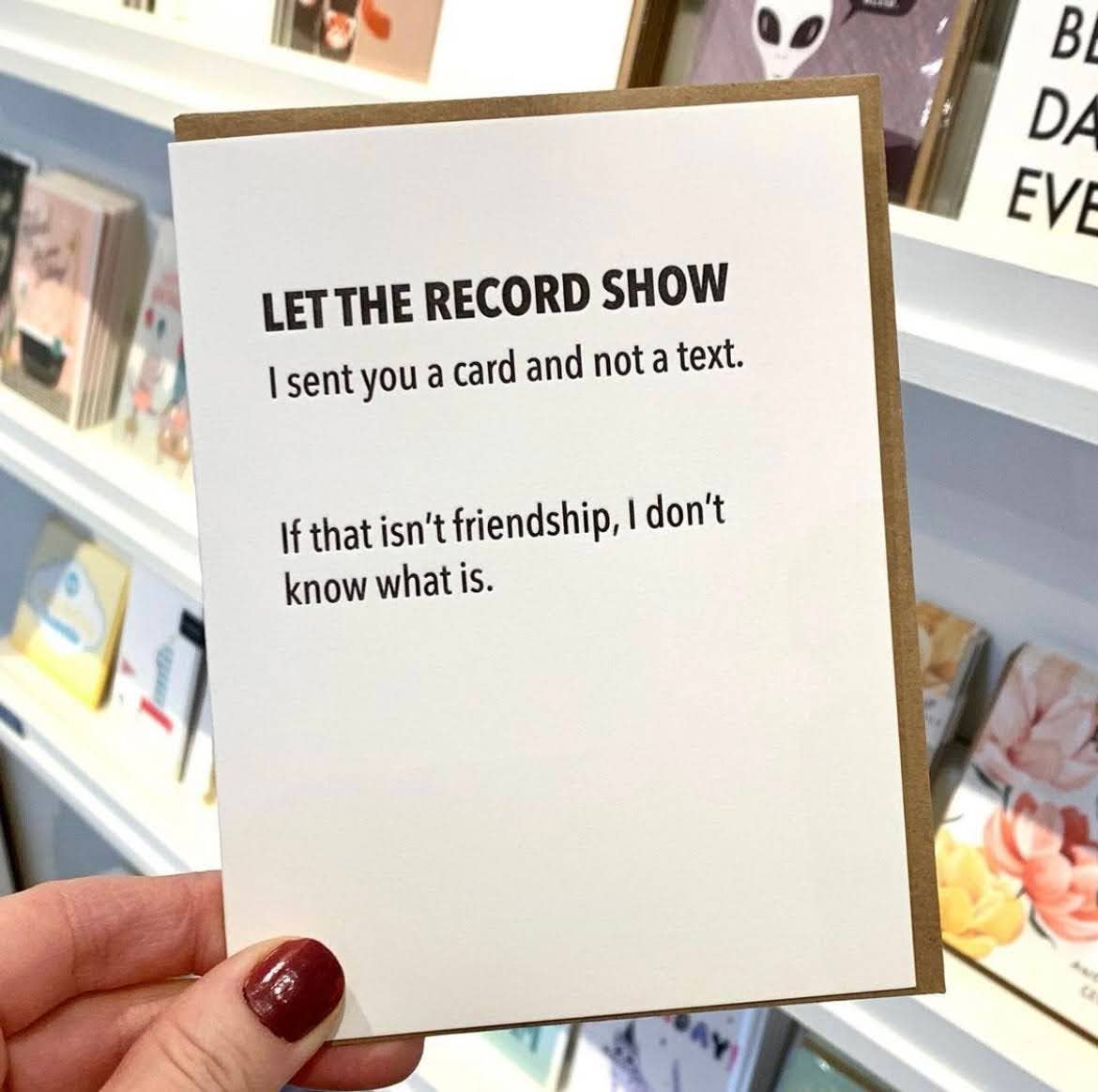 Sent Card - Friendship Card – Initial Inspiration