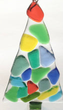 Load image into Gallery viewer, Kaleidoscope Glass Christmas Tree Ornament
