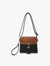 Load image into Gallery viewer, M1785 Tara Double Zip Crossbody/Wristlet
