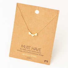 Load image into Gallery viewer, Three Dainty Hearts Necklace: G
