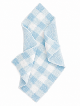 Load image into Gallery viewer, Phufy® Bliss Gingham Mini Blanket - Cloud Blue
