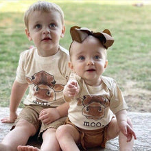 Load image into Gallery viewer, "moo." Cow Youth &amp; Toddler Tee

