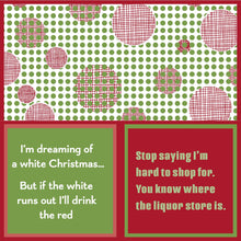 Load image into Gallery viewer, Napkin: XMAS Hard to Shop/Drink Red
