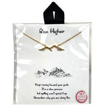 Load image into Gallery viewer, Gold Mountain Outline Necklace
