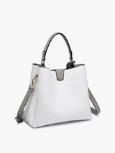 Load image into Gallery viewer, Jen &amp; Co M1951 Tati Monogrammable Satchel w/ Shoulder Strap
