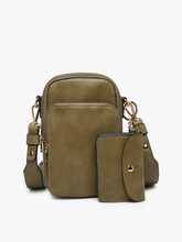 Load image into Gallery viewer, M2080 Parker 3 Compartment Crossbody w/ Pouch

