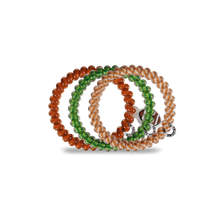 Load image into Gallery viewer, Spiral Hair Coils | Small | Football Hair Ties
