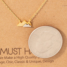 Load image into Gallery viewer, Dainty Mini Mountain Pendant Necklace

