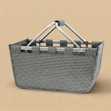 Load image into Gallery viewer, Large Market Tote - Houndstooth
