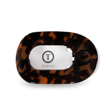 Load image into Gallery viewer, Teleties Medium Round Flat Hair Clip | Tortoise
