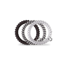 Load image into Gallery viewer, Spiral Hair Coils | Small | Silver Flames Hair Ties
