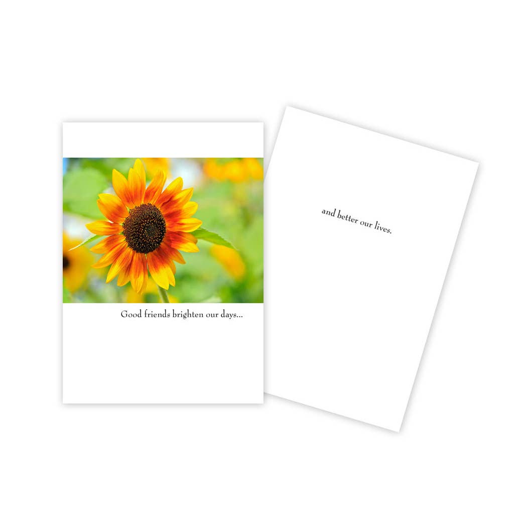 Sunflower Floral Friendship Card – Initial Inspiration