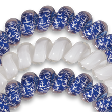 Load image into Gallery viewer, Anchors Aweigh - Large Spiral Hair Coils, Hair Ties, 3-pack
