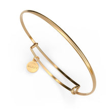 Load image into Gallery viewer, &amp;LIVY Metalystic Dome Bangle Bracelet - Platinum Gold
