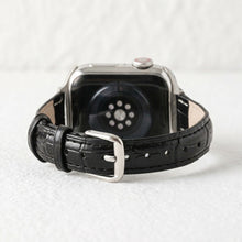Load image into Gallery viewer, Women's Classic Leather Apple Watch Strap by Cape Diablo by Cape Diablo  - Black
