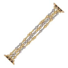 Load image into Gallery viewer, Sterling Gold Stretch Apple Watch Strap by Cape Diablo - Large
