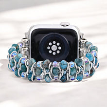 Load image into Gallery viewer, Apatite Azure Braided Apple Watch Strap by Cape Diablo - Small

