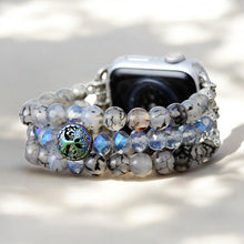 Load image into Gallery viewer, Labradorite Crystal Stretch Apple Watch Strap by Cape Diablo - Small
