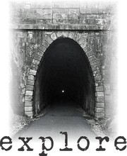 Load image into Gallery viewer, Local Tee - Blue Ridge Tunnel - Explore - Blue Jean
