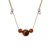 &Livy - Hyevibe Multi Gemstone Necklace - Tigers Eye/Silver