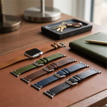 Load image into Gallery viewer, Leather Apple Watch Strap by Cape Diablo - Blue
