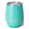 Swig Life - 14oz Stemless Wine Cup - Matte Aqua