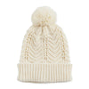 Hadley Wren - Chevron Knit Hat - Cream