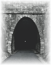 Load image into Gallery viewer, Blue Ridge Tunnel Hoodie - Blue Jean
