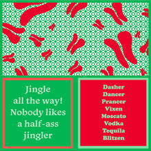 Load image into Gallery viewer, Napkin: XMAS Blitzen/Half Ass Jingler
