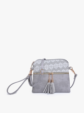 Load image into Gallery viewer, M1785 Tara Double Zip Crossbody/Wristlet
